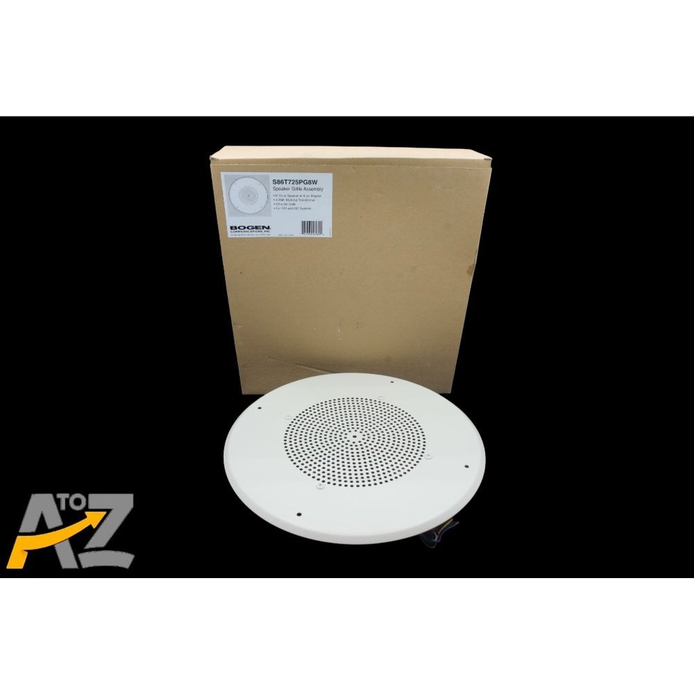 New Bogen S86-T725 Ceiling Mount 8" Cone Speaker 4 Watt Off White Grille Assembl